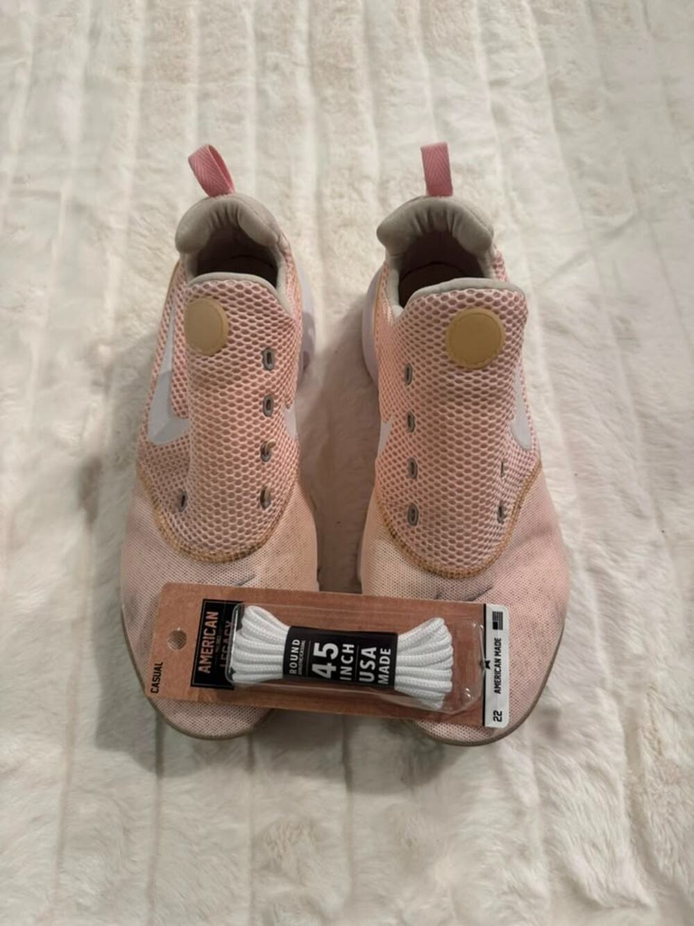 Nike Presto Fly GS Crimson Tint Pink White Sneakers Size 7Y 913967-800